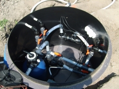 príprava a montáž technológie pri bazéne v exteriérí